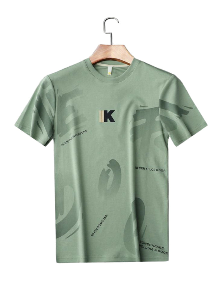 Round neck casual T shirt #R0003